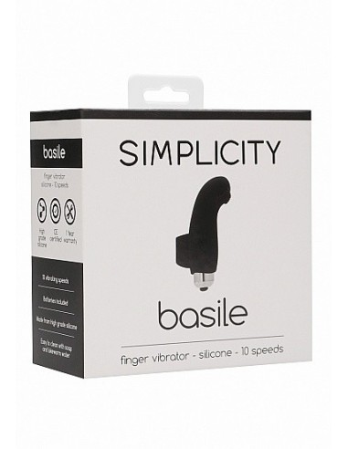 Wibrująca nakładka na palec BASILE Black - Nakładki na palce - 2