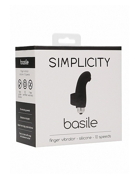 Wibrująca nakładka na palec BASILE Black - Nakładki na palce - 2