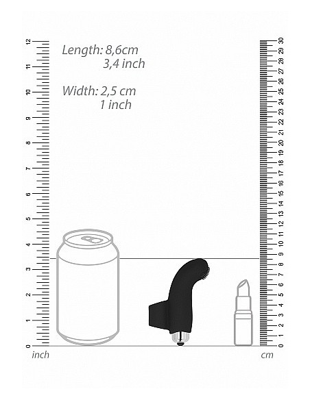 Wibrująca nakładka na palec BASILE Black - Nakładki na palce - 3