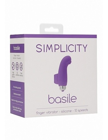 Wibrująca nakładka na palec BASILE Purple - Nakładki na palce - 2