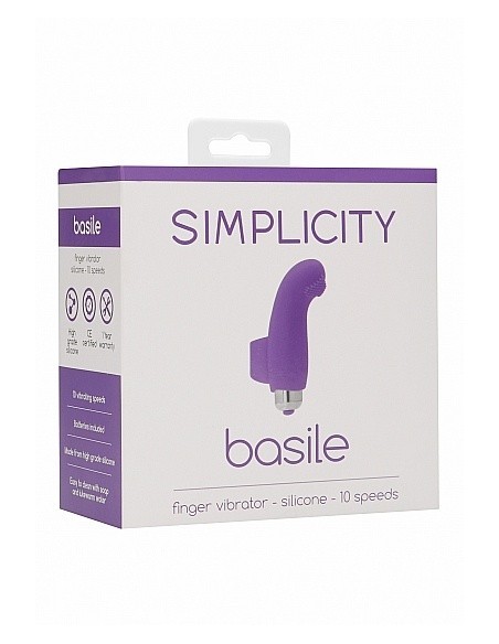Wibrująca nakładka na palec BASILE Purple - Nakładki na palce - 2