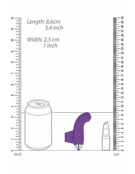 Wibrująca nakładka na palec BASILE Purple - Nakładki na palce - 3