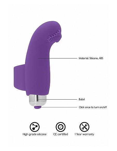 Wibrująca nakładka na palec BASILE Purple - Nakładki na palce - 11