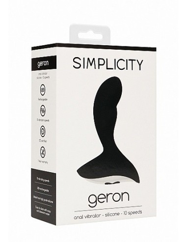 Wibrator analny GERON Anal vibrator - Black - Masażery i stymulatory prostaty - 2