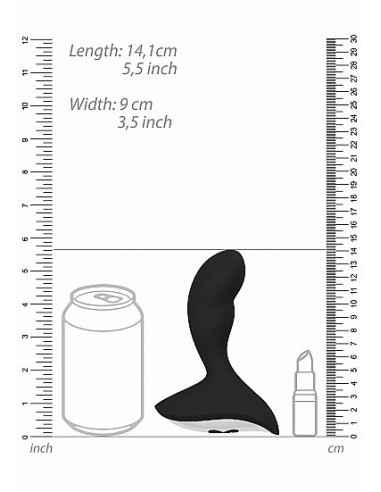 Wibrator analny GERON Anal vibrator - Black - Masażery i stymulatory prostaty - 3