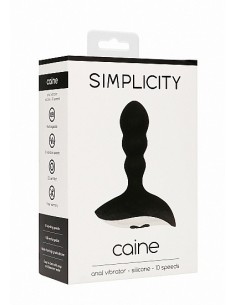 Wibrator analny CAINE Anal vibrator - Black - Masażery i stymulatory prostaty - 1 2