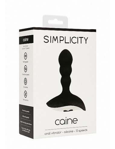 Wibrator analny CAINE Anal vibrator - Black - Masażery i stymulatory prostaty - 2