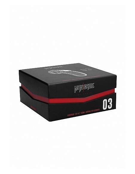 Klatka na penisa Model 03 - Chastity - 4.5" - Cock Cage - Transparent - Klatki na penisa - 2