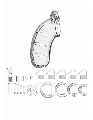 Klatka na penisa Model 03 - Chastity - 4.5" - Cock Cage - Transparent - Klatki na penisa - 3