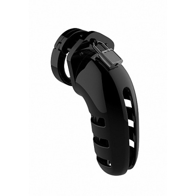 Klatka cnoty Model 06 - poliwęglan, regulowane pierścienie 5-6,5 cm, zamek metalowy lub opaska, długość 14 cm - 1