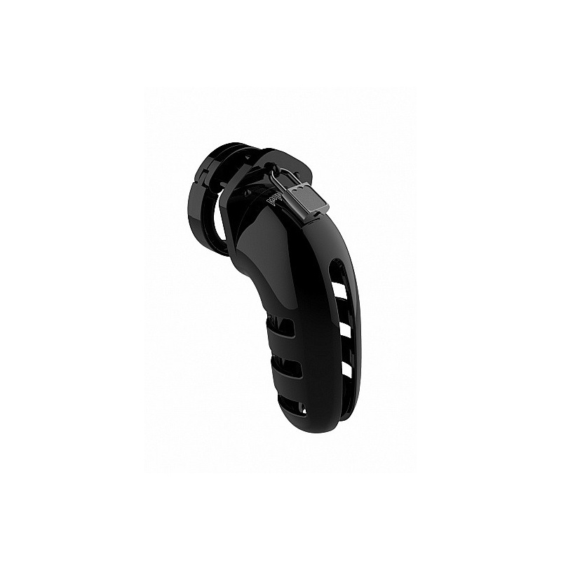 Klatka cnoty Model 06 - poliwęglan, regulowane pierścienie 5-6,5 cm, zamek metalowy lub opaska, długość 14 cm - 1