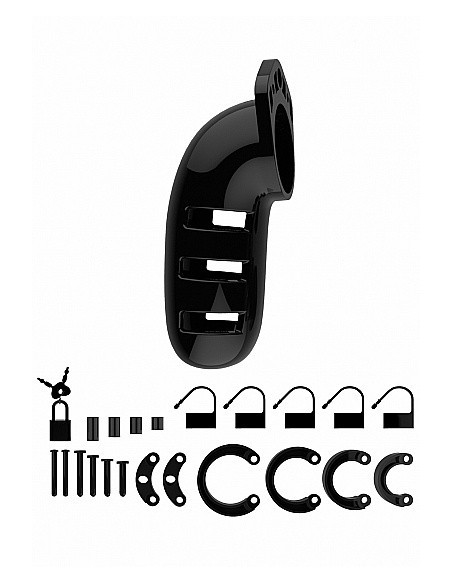 Klatka na penisa Model 06 - Chastity - 5.5" - Cock Cage - Black - Klatki na penisa - 3