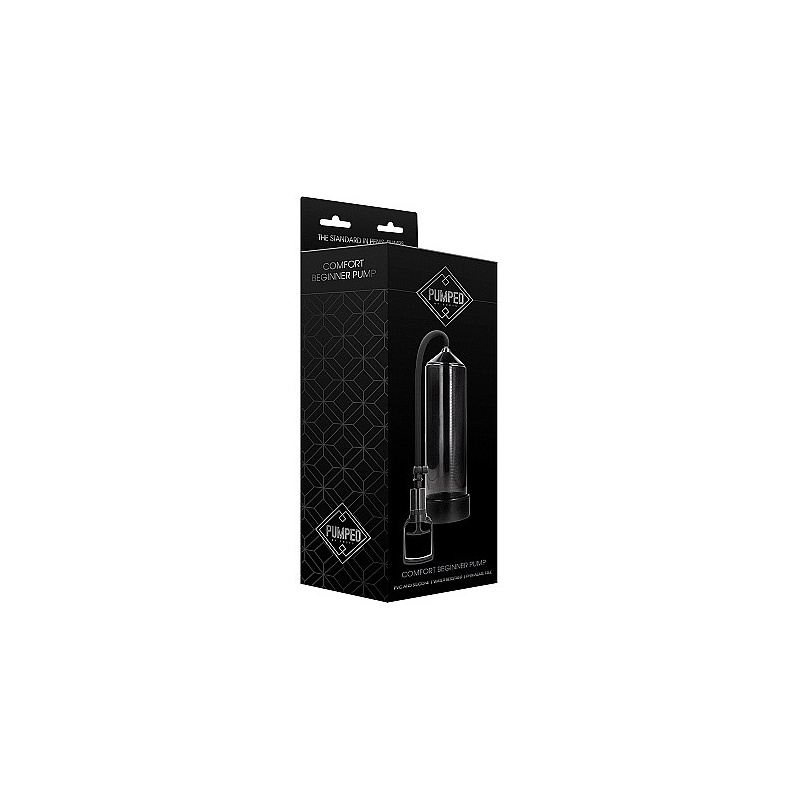 Pompa do penisa Comfort Beginner Pump z uchwytem spustowym i zaworem szybkiego upustu, cylinder 23 cm, średnica wewnętrzna 5,5 c - 2