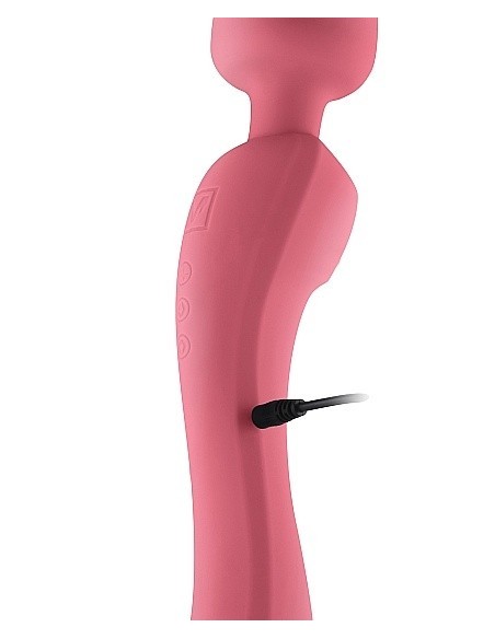 Masażer wand Flowing Pink - Wibratory Magic Wand - 4
