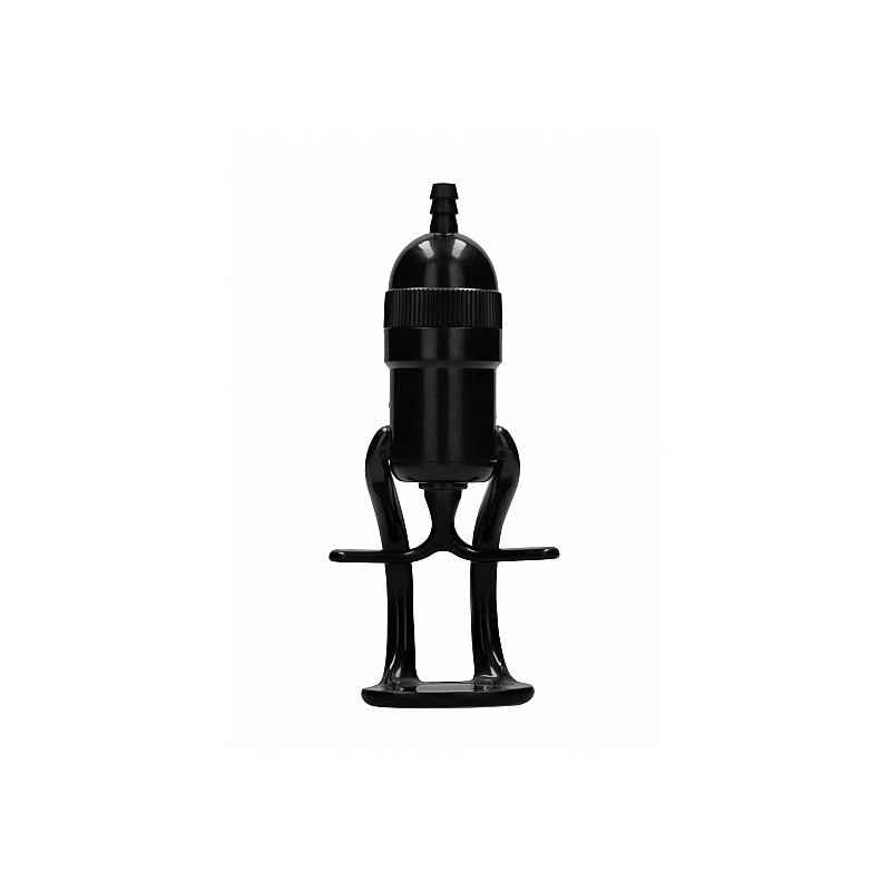 Pompa próżniowa do penisa Deluxe Beginner Pump Black - manualna, z uchwytem palcowym i zaworem szybkiego spustu, cylinder 23 × 6 - 9