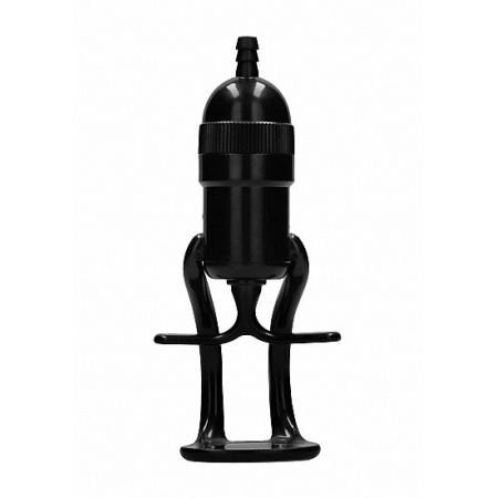 Pompa próżniowa do penisa Deluxe Beginner Pump Black - manualna, z uchwytem palcowym i zaworem szybkiego spustu, cylinder 23 × 6 - 9