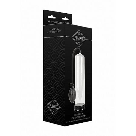 Pompa próżniowa do prącia Classic XL Extender Pump - przezroczysty cylinder, długość 34 cm, średnica wewnętrzna 6,5 cm - 2