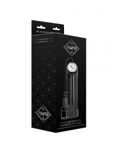 Pompka Erekcyjna Do Penisa Comfort Pump With Advanced Psi Gauge - Black - Pompki erekcyjne i powiększające penisa - 1 2