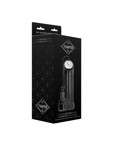 Pompka Erekcyjna Do Penisa Comfort Pump With Advanced Psi Gauge - Black - Pompki erekcyjne i powiększające penisa - 2