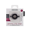 Pierścień na Penisa na penisa Gummy Ring - Large - Black - 2