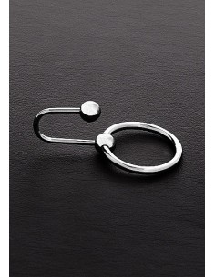 Stymulator cewki moczowej Full Stop C-Plug with Steel Ring (25mm) - Dilatory penisa - 1 2