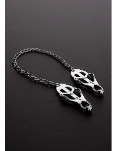 Klipsy klamry na sutki Clover Nipple Clamp with Chain - Klamry i klipsy na sutki - 1