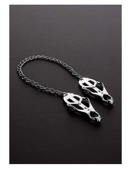 Klipsy klamry na sutki Clover Nipple Clamp with Chain - Klamry i klipsy na sutki - 1