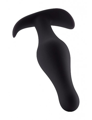 Korek analny zatyczka Butt Plug with Handle - Medium - Black - Korki analne silikonowe - 2