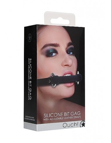 Knebel erotyczny Ouch! Bit Gag - Black - Kneble do ust - 3