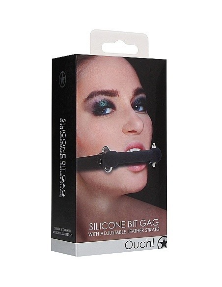 Knebel erotyczny Ouch! Bit Gag - Black - Kneble do ust - 3