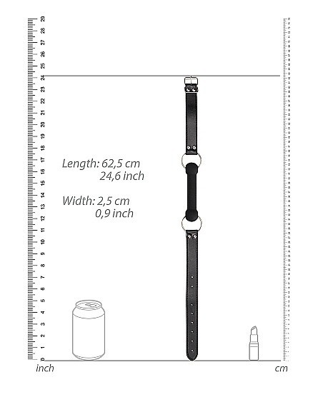 Knebel erotyczny Ouch! Bit Gag - Black - Kneble do ust - 4