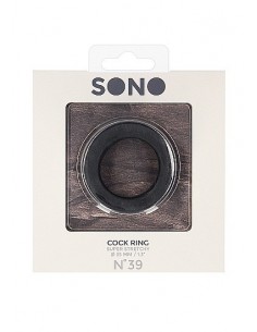 Pierścień na Penisa na penisa No.39 - Cockring - Black - Pierścienie erekcyjne niewibrujące - 1 2