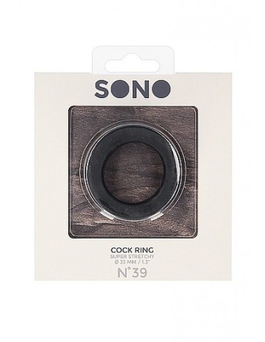Pierścień na Penisa na penisa No.39 - Cockring - Black - Pierścienie erekcyjne niewibrujące - 2