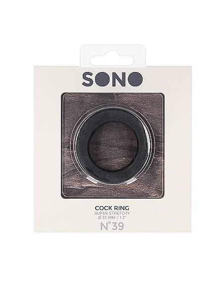 Pierścień na Penisa na penisa No.39 - Cockring - Black - Pierścienie erekcyjne niewibrujące - 2