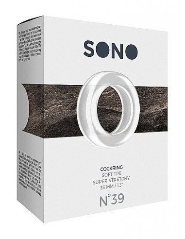 Pierścień na Penisa na penisa No.39 - Cockring - Translucent - Pierścienie erekcyjne niewibrujące - 2