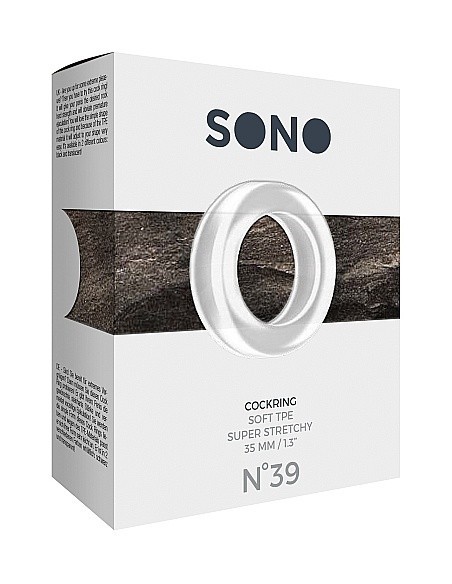 Pierścień na Penisa na penisa No.39 - Cockring - Translucent - Pierścienie erekcyjne niewibrujące - 2