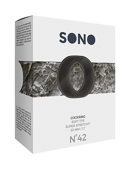 Pierścień na Penisa na penisa No.42 - Cockring - Black - Pierścienie erekcyjne niewibrujące - 2