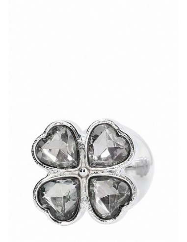 Butt Plug Lucky Diamond Plug - 3.75 Inch - Silver - Korki analne stalowe - 3
