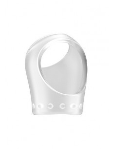 Pierścień na Penisa na penisa No.45 - Cockring with Ball Strap - Translucent - Pierścienie erekcyjne niewibrujące - 1