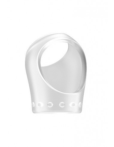 Pierścień na Penisa na penisa No.45 - Cockring with Ball Strap - Translucent - Pierścienie erekcyjne niewibrujące - 1