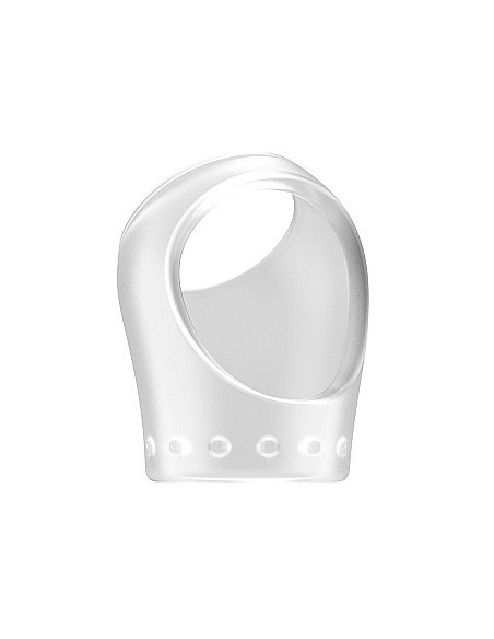 Pierścień na Penisa na penisa No.45 - Cockring with Ball Strap - Translucent - Pierścienie erekcyjne niewibrujące - 1