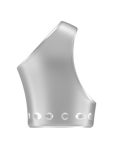 Pierścień na Penisa na penisa No.45 - Cockring with Ball Strap - Translucent - Pierścienie erekcyjne niewibrujące - 2