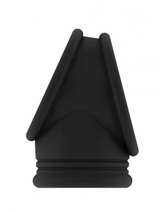 Pierścień na Penisa na penisa No.48 - Cockring with Ball Strap - Black - Pierścienie erekcyjne niewibrujące - 1 2