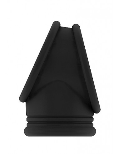 Pierścień na Penisa na penisa No.48 - Cockring with Ball Strap - Black - Pierścienie erekcyjne niewibrujące - 2