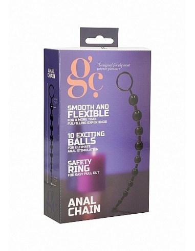 Kulki analne Anal Chain - Black - Kulki analne, koraliki analne - 2