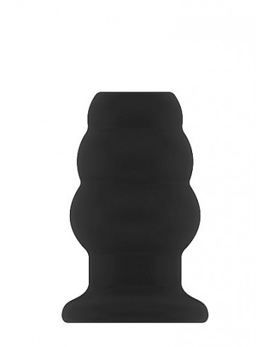 Korek analny zatyczka No.49 - Small Hollow Tunnel Butt Plug - 3 Inch - Black - Korki analne pozostałe - 1