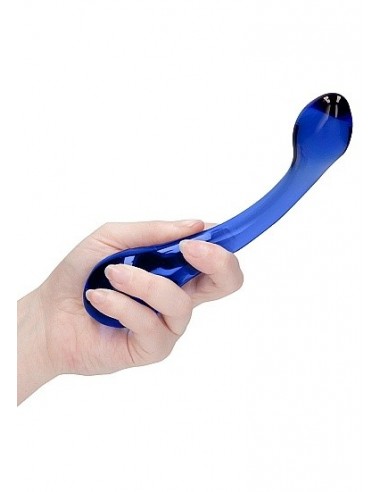 Szklany stymulator G-Rider - Blue - Korki analne szklane - 6