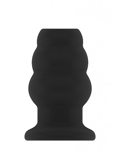 Korek analny zatyczka No.50 - Medium Hollow Tunnel Butt Plug - 4 Inch - Black - Korki analne pozostałe - 1