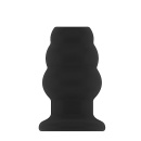 Korek analny zatyczka No.50 - Medium Hollow Tunnel Butt Plug - 4 Inch - Black - 1
