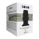 Korek analny zatyczka No.50 - Medium Hollow Tunnel Butt Plug - 4 Inch - Black - 4